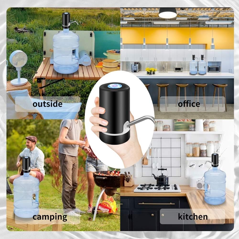 Double Pump Water Dispenser, Portable Intake Water Dispenser, Universal Pumping Artifact Bucket, Electric Rechargeable Low Noise Water Bottle Dispenser, Simple Drinking Water Bottle Pump Double Pump Water Dispenser, Portable Intake Water Dispenser, Universal Pumping Artifact Bucket, Electric Rechargeable Low Noise Water Bottle Dispenser, Simple Drinking Water Bottle Pump